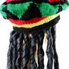 Хэллоуинская шляпа, ямайская шерстяная вязаная шапка, черные дреды, парик, парик с искусственной косой, берет, шляпа в этническом стиле, шляпа в стиле регги