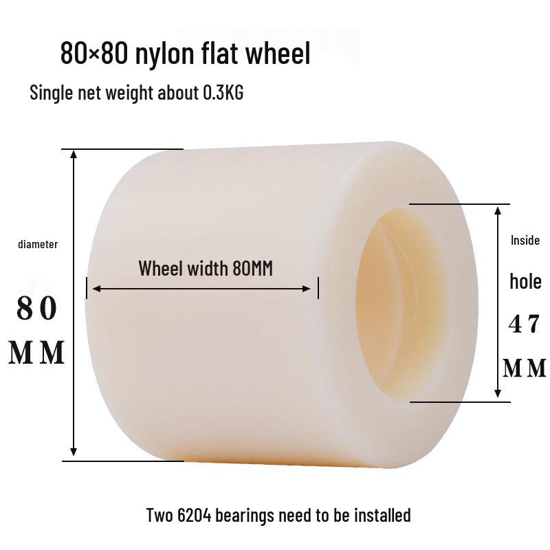 Hydraulic Pallet Truck Nylon Wheels & Iron Core PU Forklift Accessories