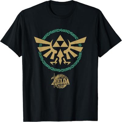 Футболка The Legend of Zelda Tears of the Kingdom Золотой Эмблема Хайрула