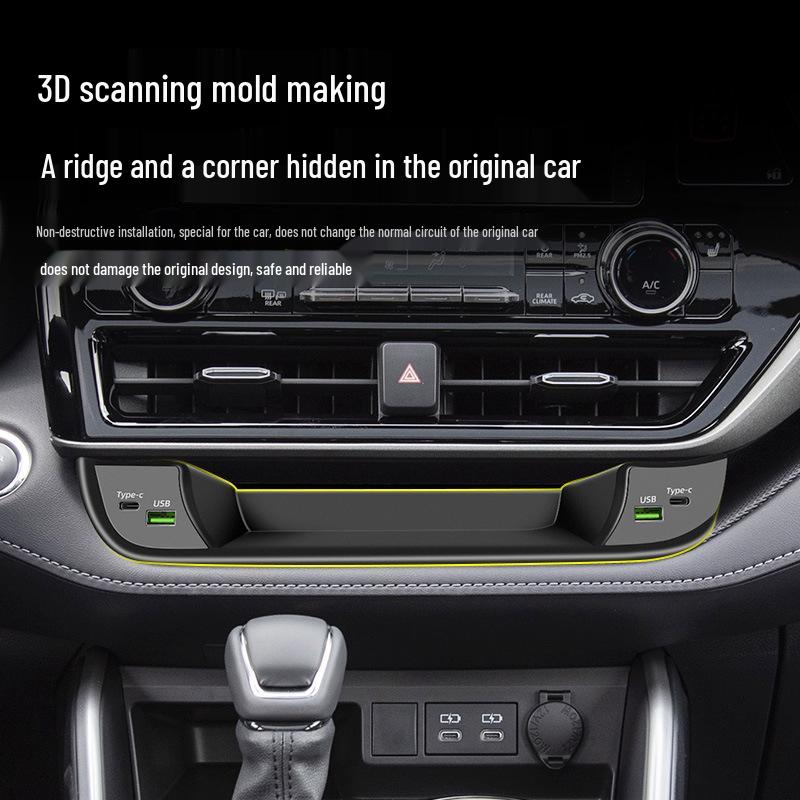 21-23 Highlander/Crown Land Cruiser USB-зарядка: Умное расширение быстрой зарядки.