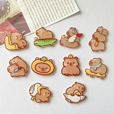 10 шт. Милый набор магнитов на холодильник, мультяшные магниты с животными для декора холодильника, забавный домашний декор, аксессуары-наклейки на холодильник