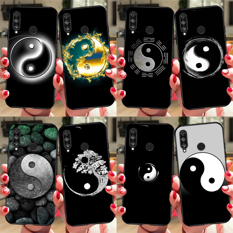 Чехол Yin Yang Черно-белый Для Huawei Honor Magic 5 Lite X8 X9 X8a X9a 50 70 P20 P30 P40 P50 P60 Pro P Smart 2019