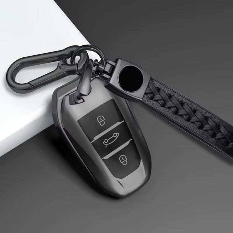 Gray Tpu Car Key Case Remote Cover For Peugeot 208 308 T9 508 2008 For Citroen C4 For Opel Corsa Crossland X Auto Accessories