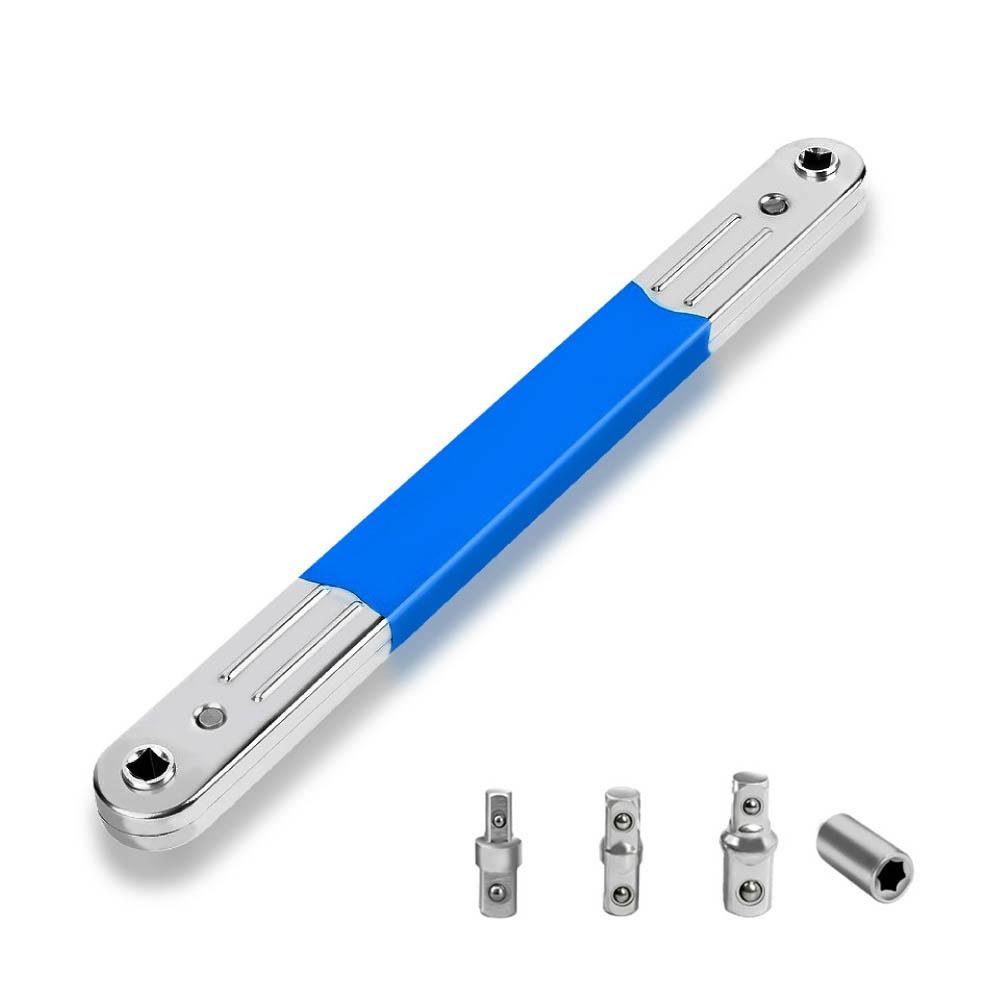 Steel Offset Extension wrench Double Head Ratchet Repair Tools New Wrench Socket  Hone