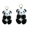 Брелок, Мягкий Пушистый Брелок в виде Панды, Панда Пушистый Милый Плюшевый Брелок Женская Сумка Автомобильный Держатель для Ключей