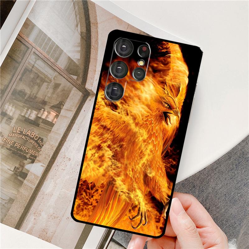Phoenix Bird Phone Case For Samsung Galaxy S25 Ultra S9 S10 S20 S21 S22 S23 S24 Plus S24 FE Bumper Cover