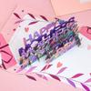 Новая 3D Pop-Up Открытка ко Дню Матери Элегантный Ручной Цветочный Букет Подарок Благодарности и Пожеланий для Мамы Карточки и Конверты