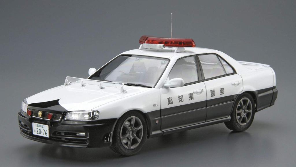 Aoshima Bunka Kyozaisha The Model Car Series SP Nissan ER34 Skyline Patrol Car 2001 Пластиковая модель 1/24
