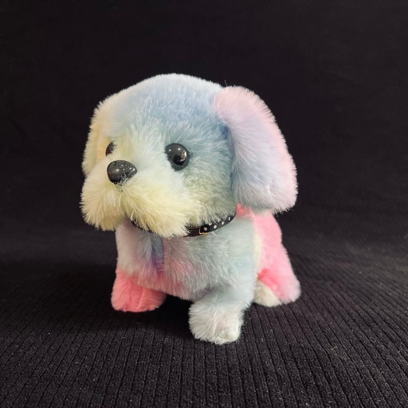 1Pcs Child Friendly Leashed Puppy Doll, Electronic Barking and Walking Plush Toy as Gift