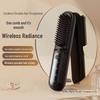 Портативная беспроводная расческа для выпрямления волос с отрицательными ионами, без повреждения, мини-инструмент для укладки и завивки