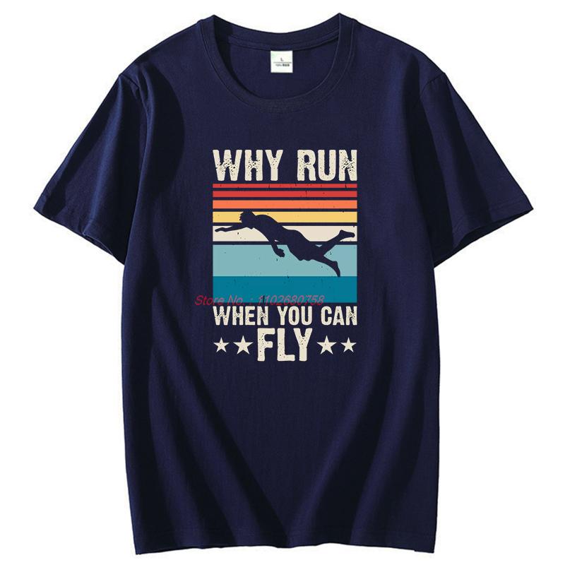 Unisexs Vintage Swimmer Sport Graphic Tee Short Sleeve Cotton Tshirt Summer New Arrival Casual Top