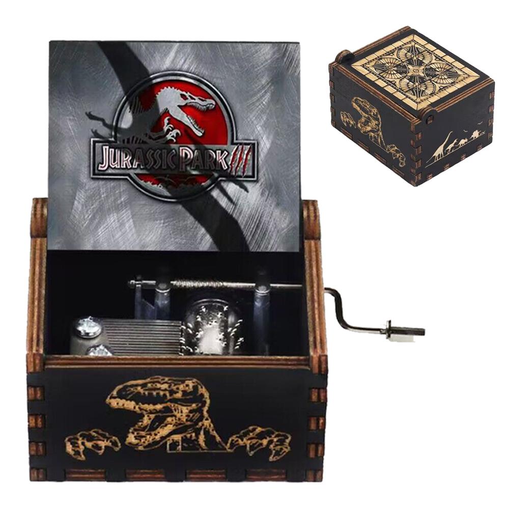 Wooden Hand Cranked Music Box You Are My Sunshine Can't Help Falling in Love Valentine's Day To Christmas Birthday Gift 3