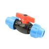 PE Blue Cap PP Quick Connect Ball Valve with Male & Female Thread for Hard Pipe.