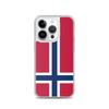 Coque iPhone - Norvège - Drapeau Officiel - Souple - Multicolore - Modèle Vertical