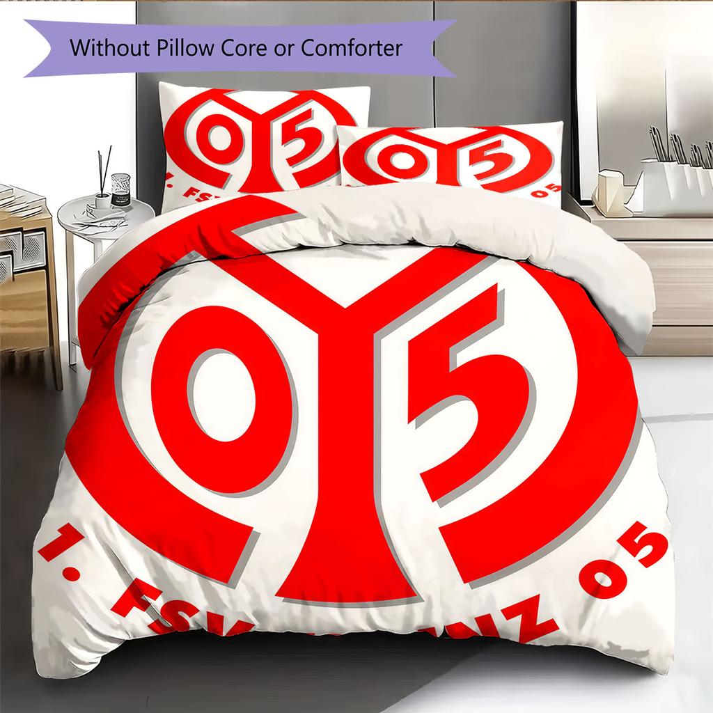 Mainz Passion Bedding Quilt Set Quilt Cover Pillowcase Home Decoration Birthday Gift (1 * duvet cover + 2 * pillowcase, without core)