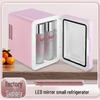 Portable Beauty Mini Fridge with Makeup Mirror for Car or Home Use