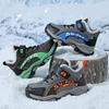 TUINANLE Kids Winter Climbing Shoes Thick Plush Warm Anti-skid Sneaker Boys' Outdoor Casual Cotton Shoes