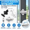 Bolt Latch Self-Closing Latch Aluminum Alloy Automatic Window Lock Spring Door Lock Door Hardware