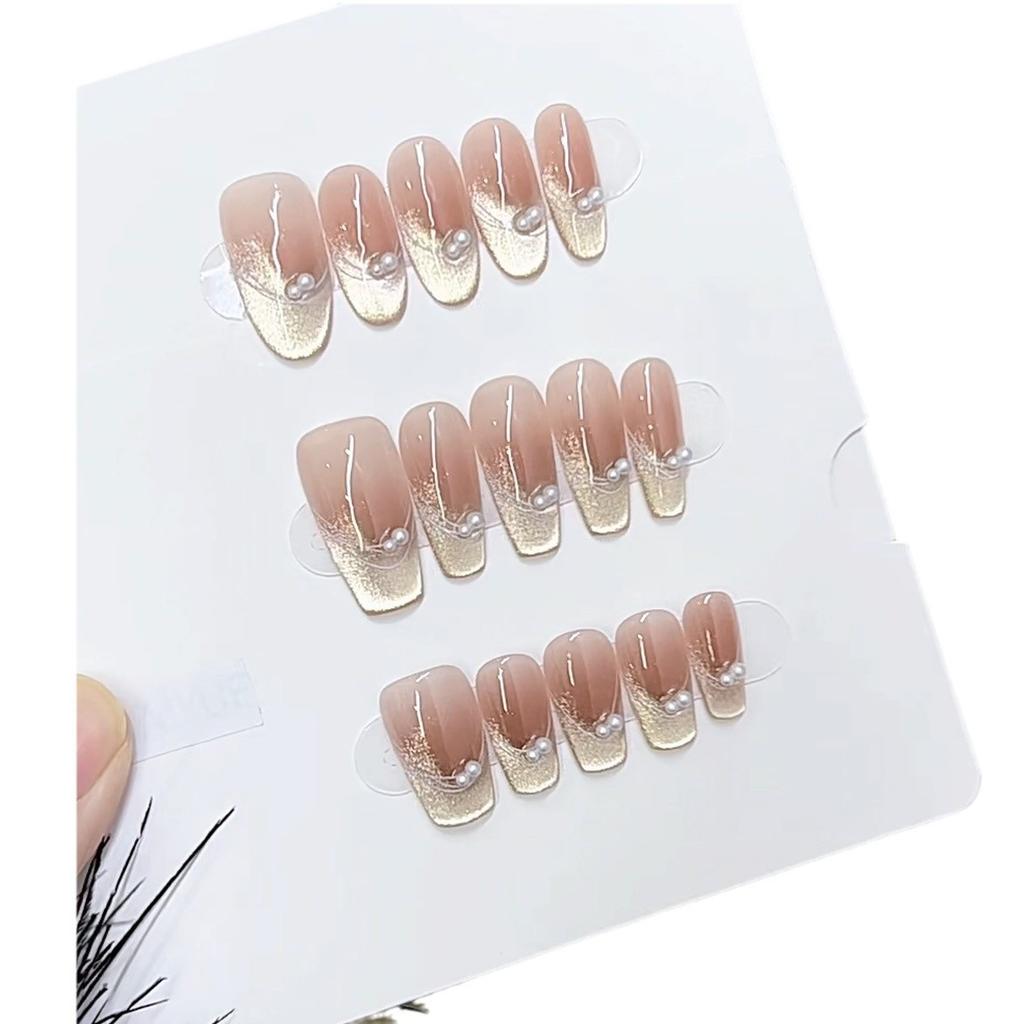 Pure Hand-made Phototherapy Wear Armor Star-bright Finished Product Reusable Nail Art Patches