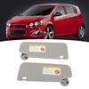 Sun Visor Sunshade Car Sun Visor 1 Pair Sun Visor Left Right Sun Visor with Mirror Replacement for  Aveo 2012 to  Grey