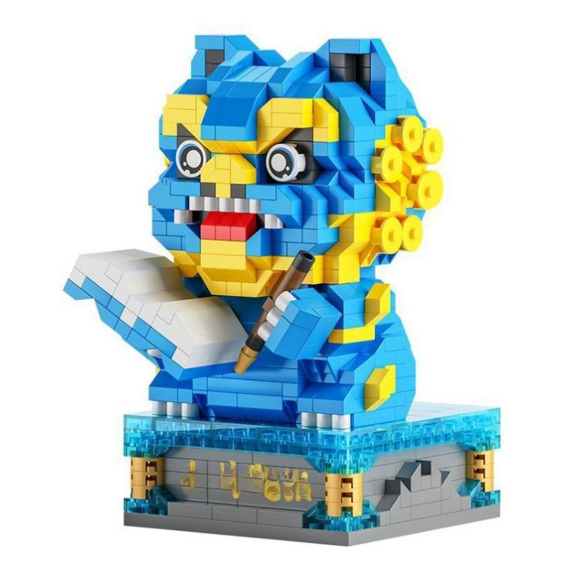 Просыпайся, лев, дракон, год, новогодний подарок, строительные блоки, детские развивающие головоломки, новогодние игрушки, строительные блоки