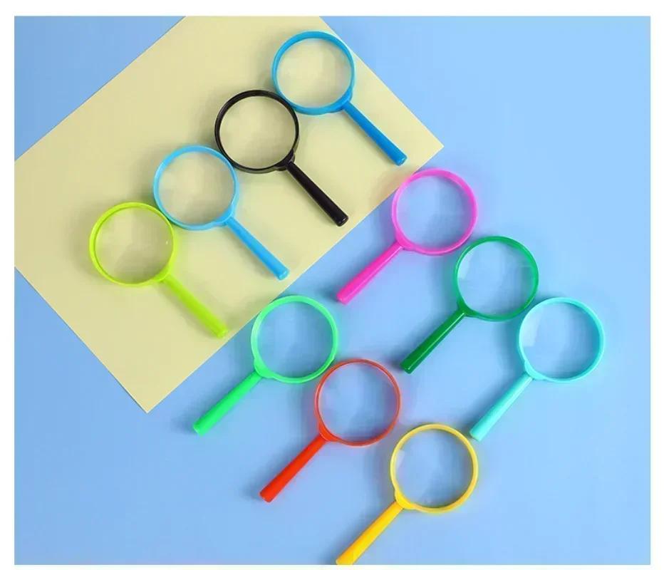 3x Ручные лупы для чтения Портативная игрушечная лупа Детская лупа для экспериментов Канцелярские инструменты
