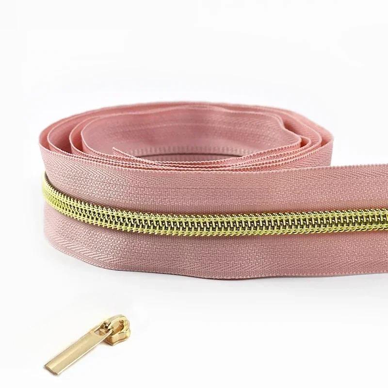 1/2/3/4/5 метров 5# нейлоновые молниевые ленты со слайдерами спиральные молнии сумка кошелек карман пуллеры для молний головка набор для ремонта швейные аксессуары
