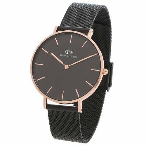 Daniel Wellington Женские и мужские часы Petit Ashfield 36 мм, кварцевые, черные, DW00100307