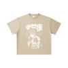 260 GSM Double Yarn 32 Count 100% Cotton Hajime no Ippo V8 Volg Print Unisex Heavy Cotton T Shirt