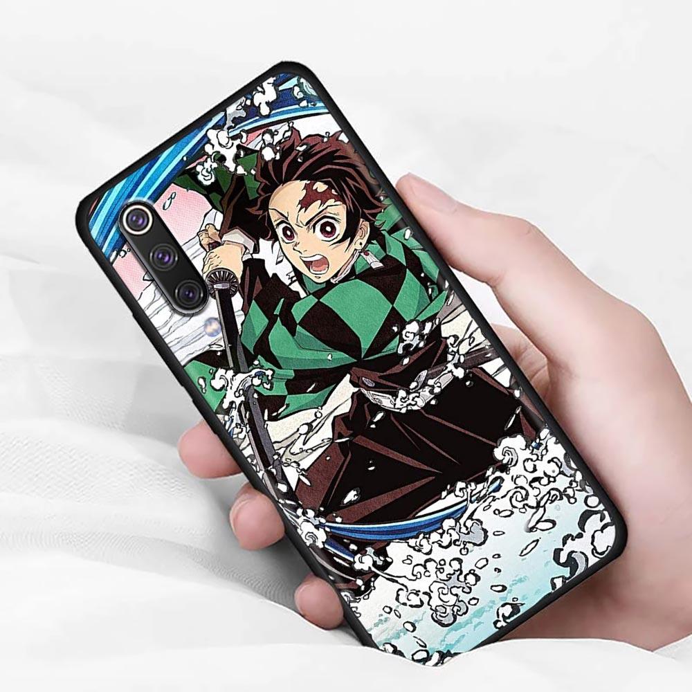 Мягкий чехол Anime Demon Slayer Kamado Tanjirou Nezuko для Xiaomi Mi 9 9se 8 10 T A2 Lite 10S 9T CC9 Note 10 Pro 9Lite Cover Fundas