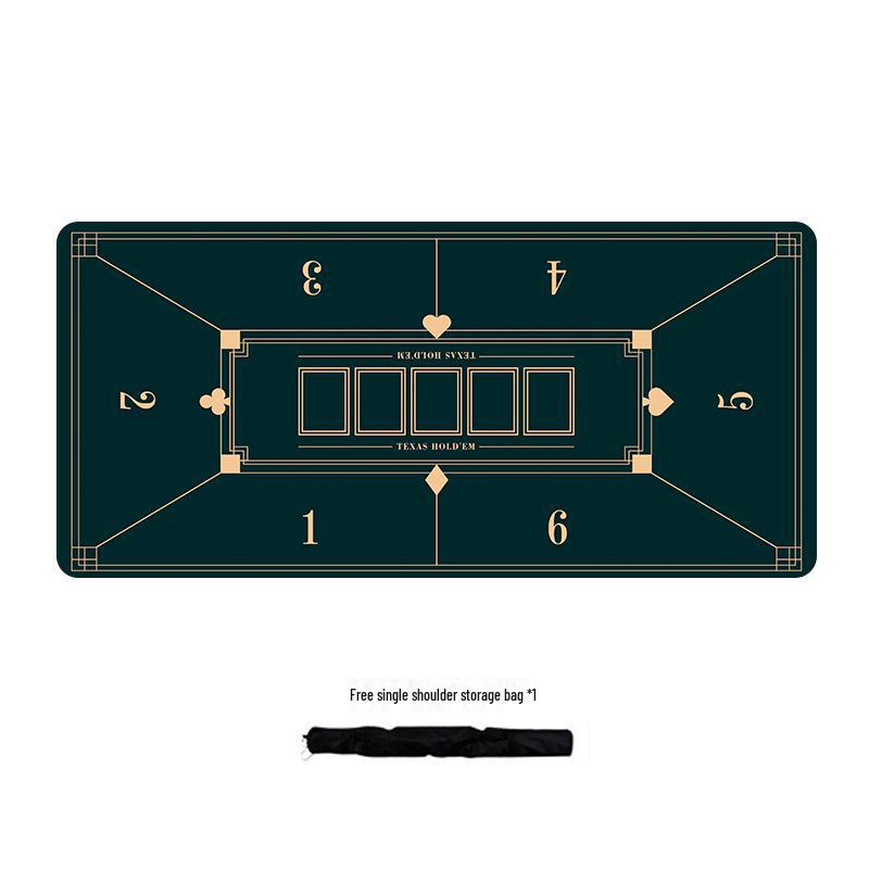 Коврик для покерного стола Texas Hold'em Silent Non-slip - утолщенная ткань для карточек для семейных вечеринок, в стиле TikTok, очень большой