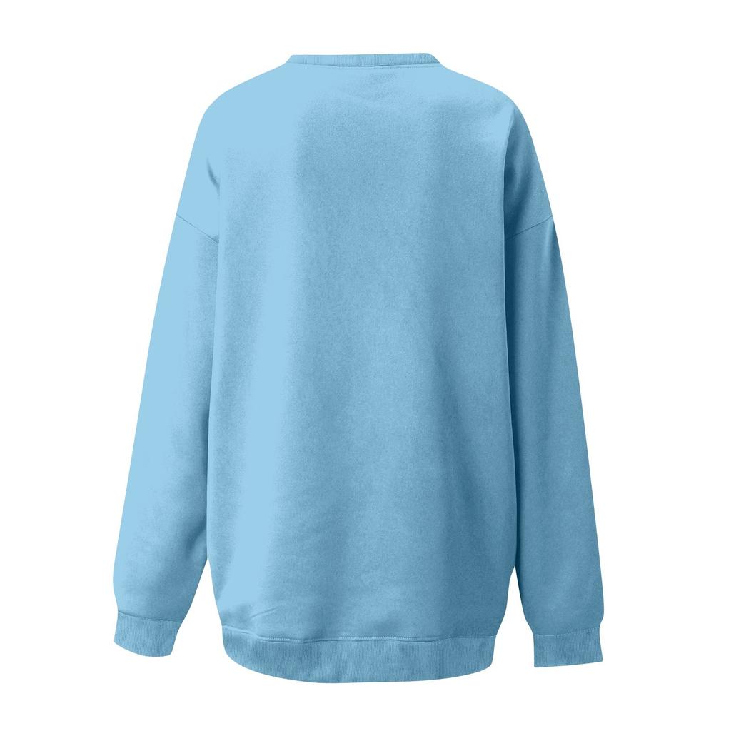 Женская повседневная мода ко Дню святого Валентина с принтом, длинным рукавом, круглым вырезом, толстовки, пуловеры, топы