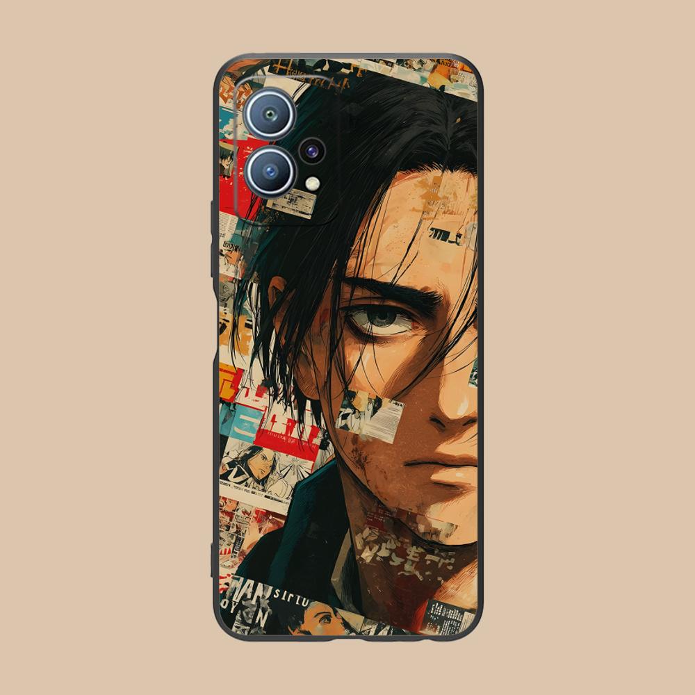 Матовый чехол из ТПУ AOT Эрен Йегер для мобильного телефона Huawei P60 P50 P40 P30 P20 P10 P9 P8 Pro Lite Plus Цветная печать