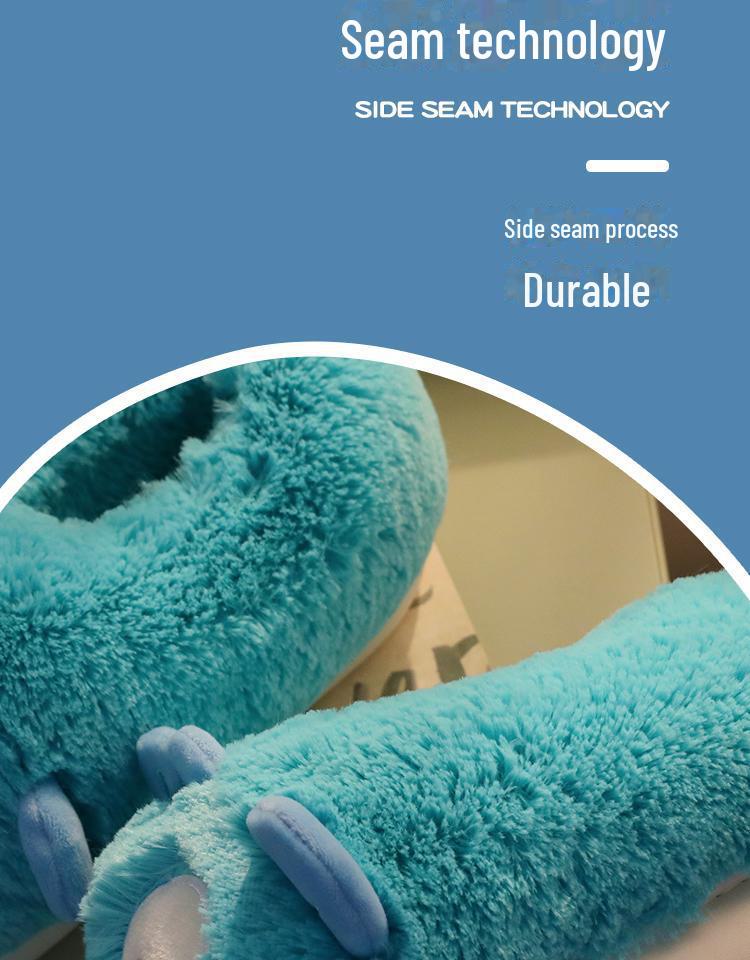 Уютные пушистые хлопковые тапочки: Нескользящий, теплый бархат, для пар - идеально подходит для осени/зимы