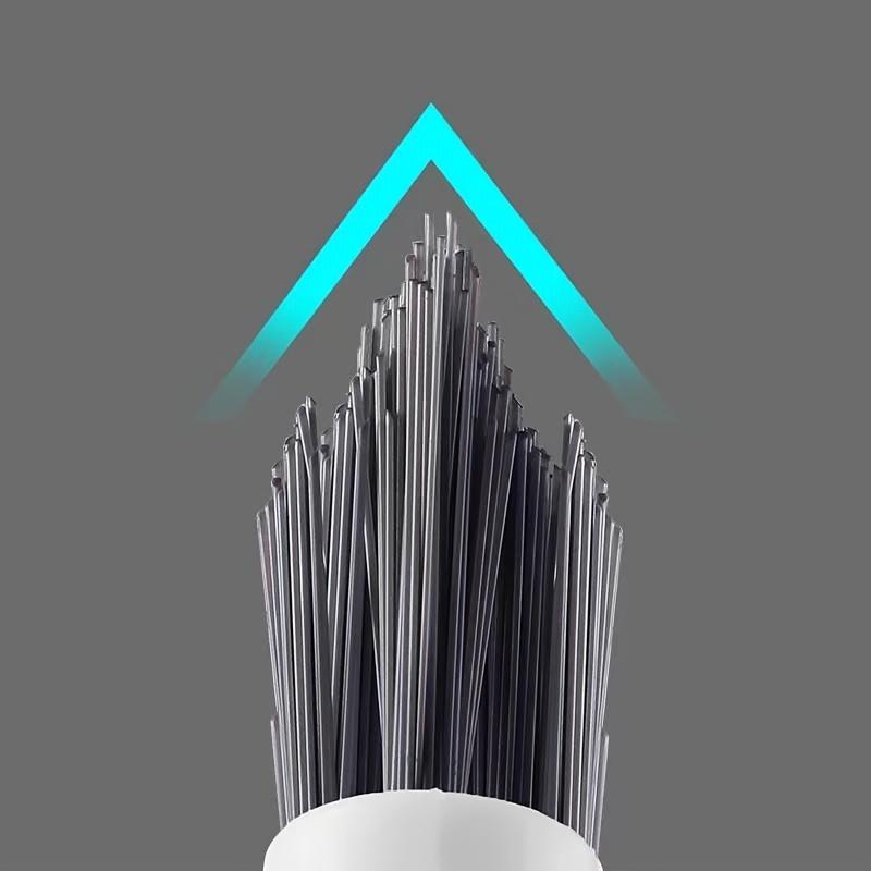 Вращающаяся щетка с длинной ручкой, жесткая щетина для пола в ванной комнате, для чистки ванн и плитки, без тупиков