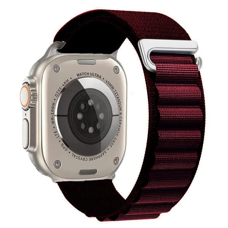 Ремешок Alpine Loop для Apple Watch Ultra 3 Ремешок 49 мм 11 10 9 8 7 46 мм 42 мм 45 мм 41 мм Нейлоновый Спортивный Браслет iWatch 6 5 SE 44 мм Ремень