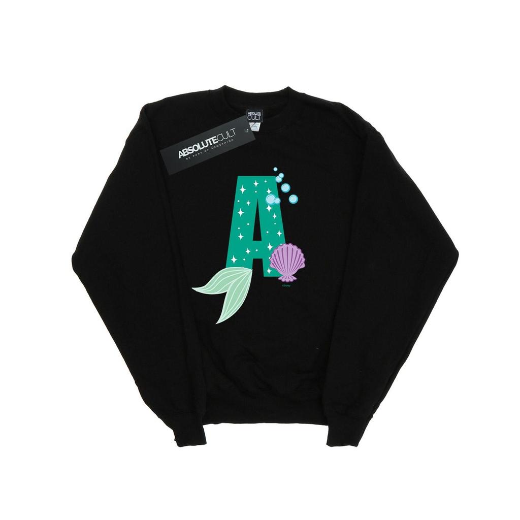Disney Mens Alphabet A Is For Ariel Sweatshirt