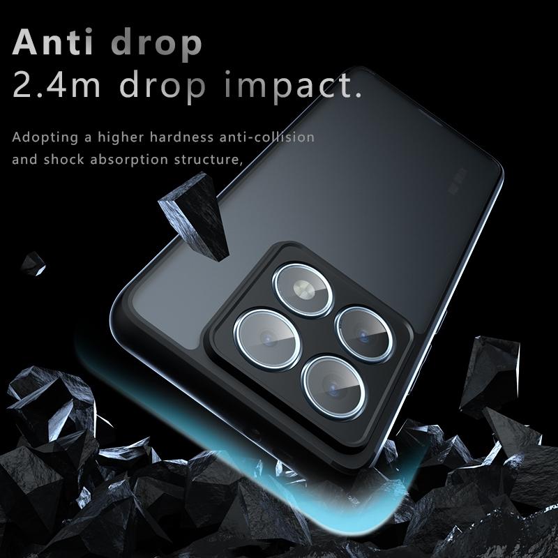 For Xiaomi 14T Case Cover Mi 14T Capas New Shockproof Armor Phone Bumper Back Matte Frosted Transparent For Fundas Xiaomi 14T