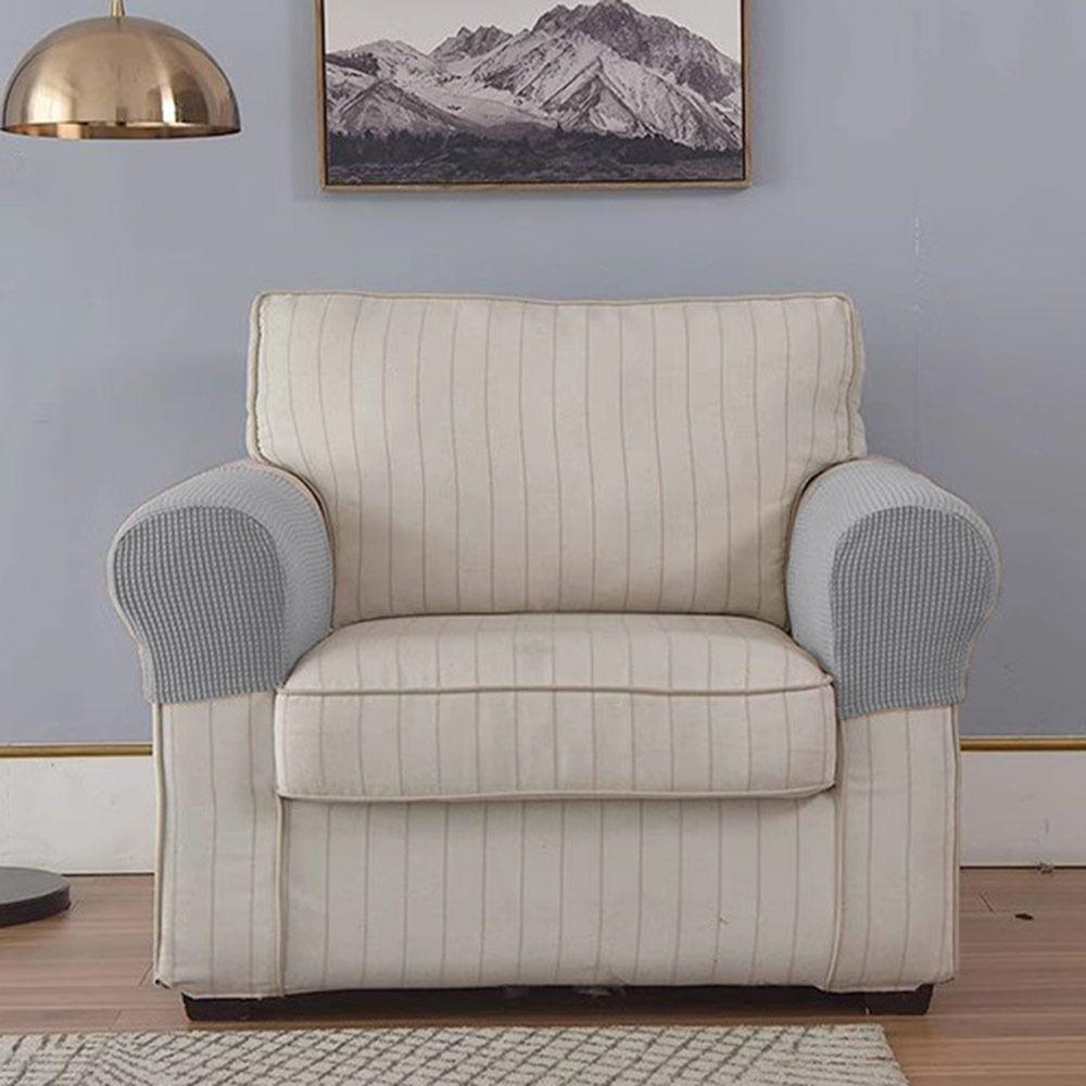 1Pair Stretch Sofa Cover Elastic Couch Arm Protector Sofa Armrest Cover  for Home Furniture Decor