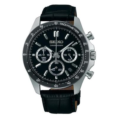 [Часы] Мужские кварцевые часы Seiko Selection Chronograph Black SBTR021