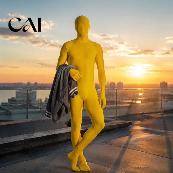 Stretchy Spandex Unitard Unisex Full Body Zentai Suit, Adults Halloween Party Cosplay Suit Bodysuit, Men Women Costume