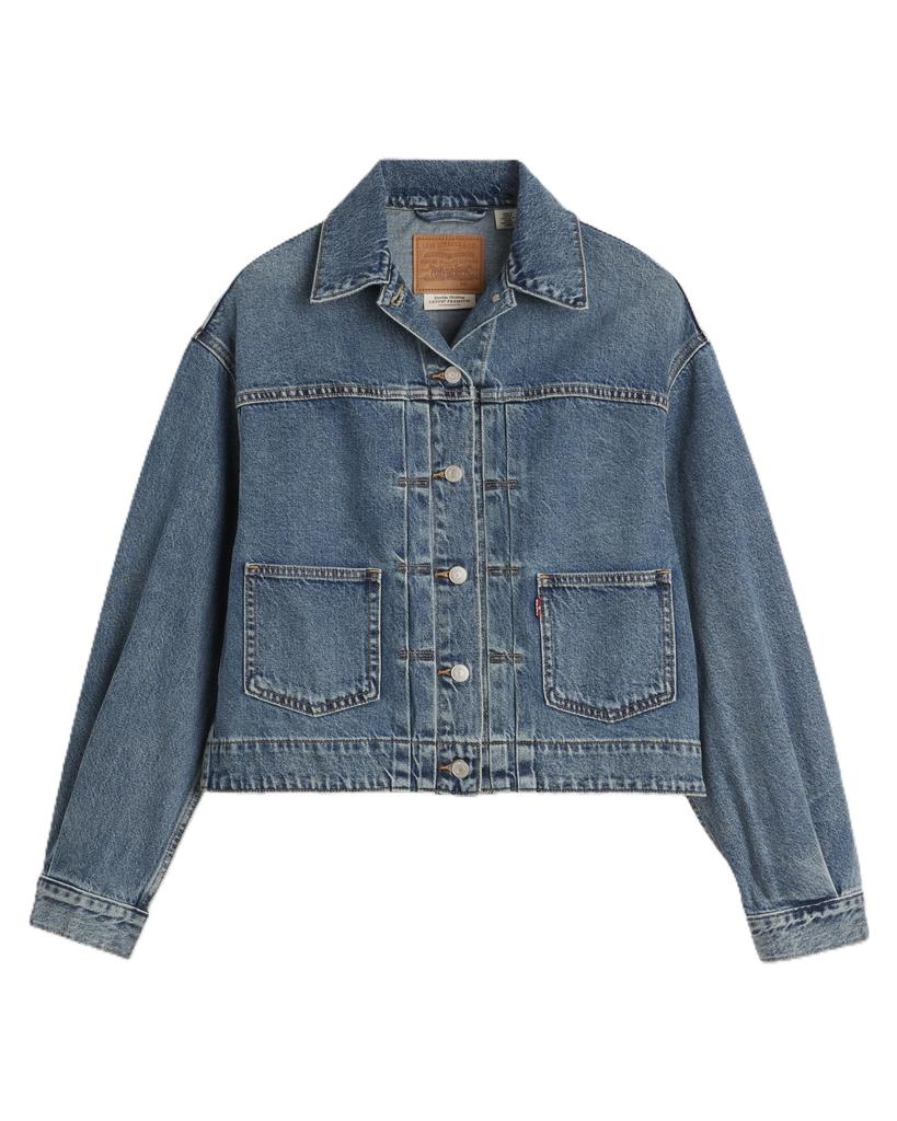 Levi's Джинсовая куртка с рукавами-фонариками Trucker Jacket Женская 003NQ-0003 US L