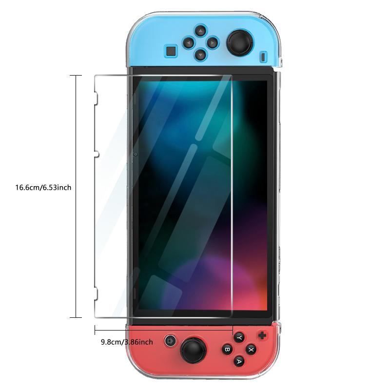 Закаленное защитное стекло для экрана, совместимое с Nintendo Switch/ Switch Lite/ Switch OLED, жесткая защитная пленка для игровой консоли Switch