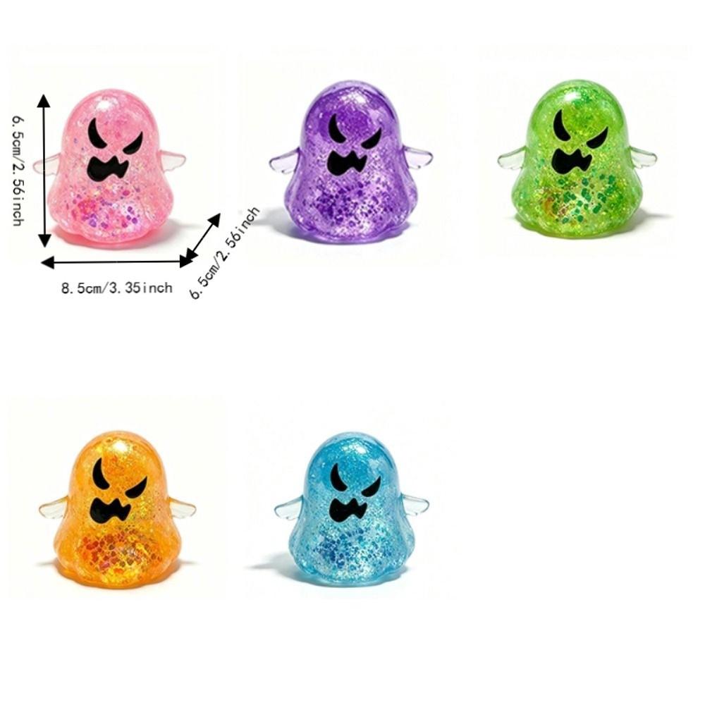 Soft Maltose Squeezing Fidget Toy with Sequins Fidget Squishy Toys Relax Ghost Sensory Toy Daily
