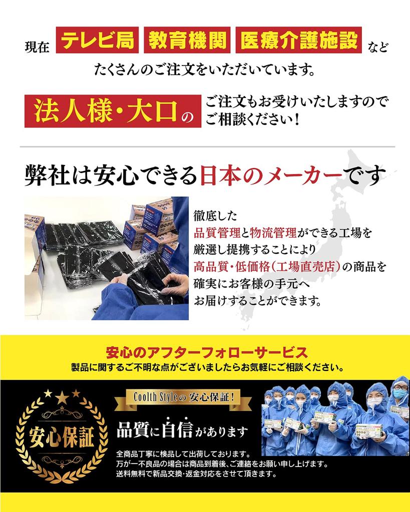 Нетканые Одноразовые Маски Kaken Test Белые Маски для [Coolth Style] [Сделано в Японии] Детские Маски, в Индивидуальной Упаковке, [Сертифицировано в Японии]