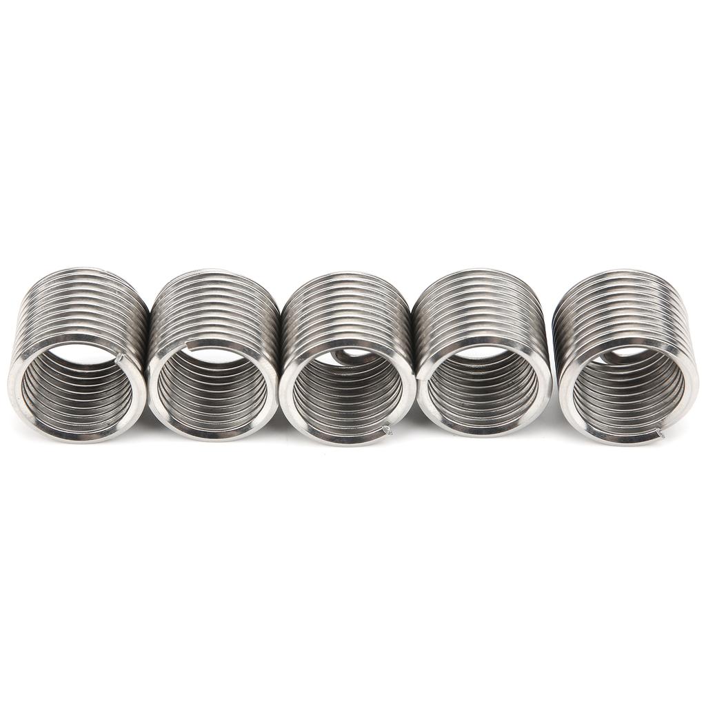 5Pcs Wire Thread Insert Coiled Sleeve Bushing Nut Threaded Expansion Tool Kit M20x2.5x1.5D