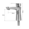 Rust-proof Single Cold Basin Sink Faucet Anti-Leakage Lavatory Vanity Sink Tap  Toilet Diverter