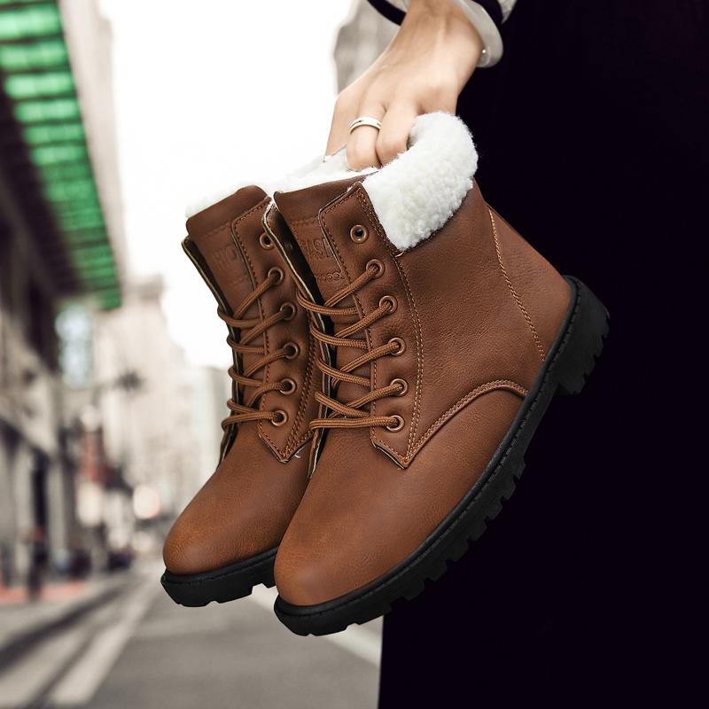 Женские зимние зимние ботинки из кожи и бархата с подогревом 35-42