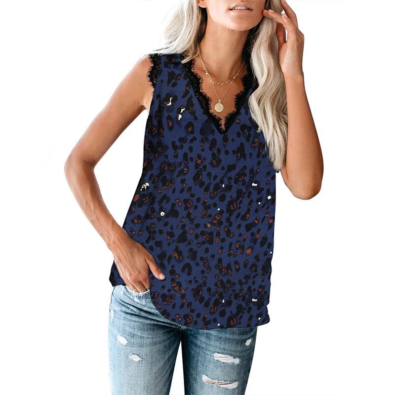 Летняя женская футболка, жилет, однотонный жилет с v-образным вырезом и кружевом без рукавов, женский жилет с верхом и низом