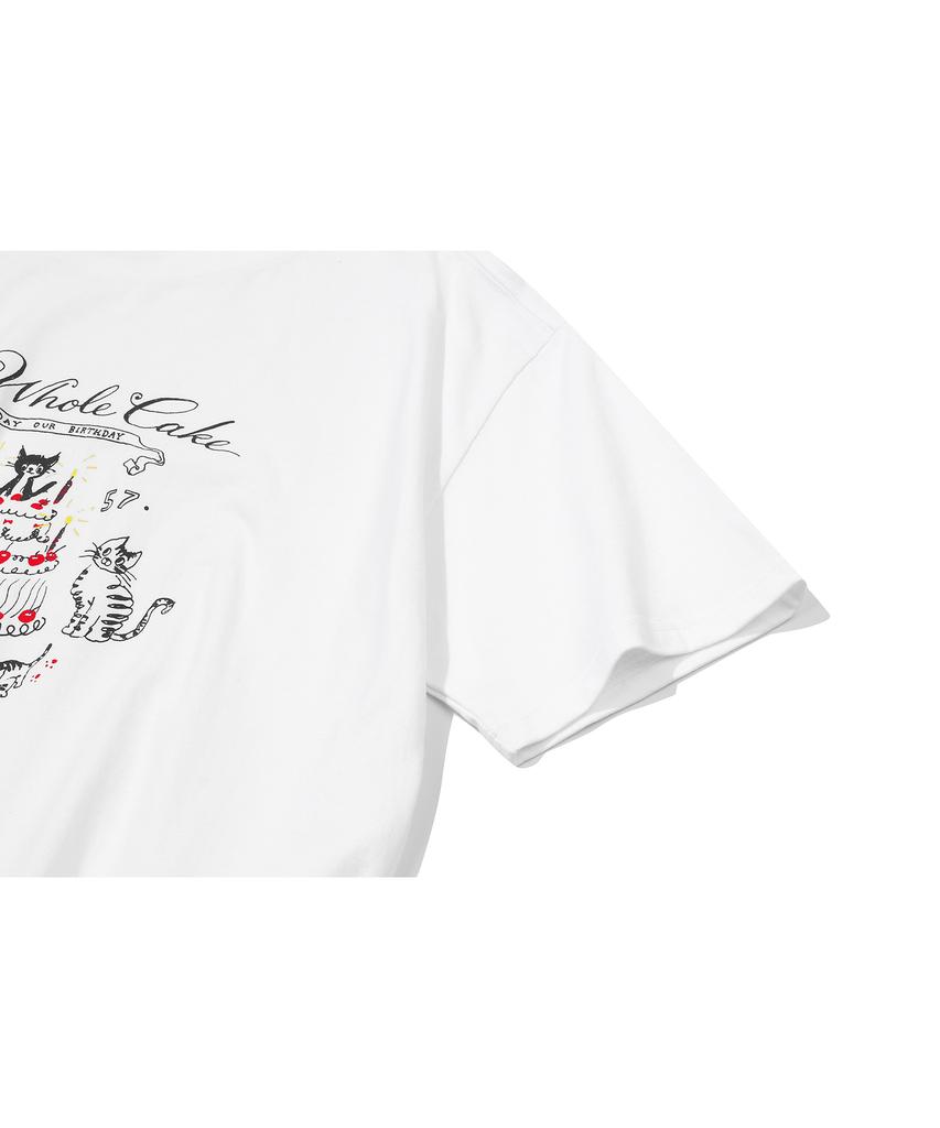 CPGN STUDIO Birthday Short Sleeve T-Shirt White